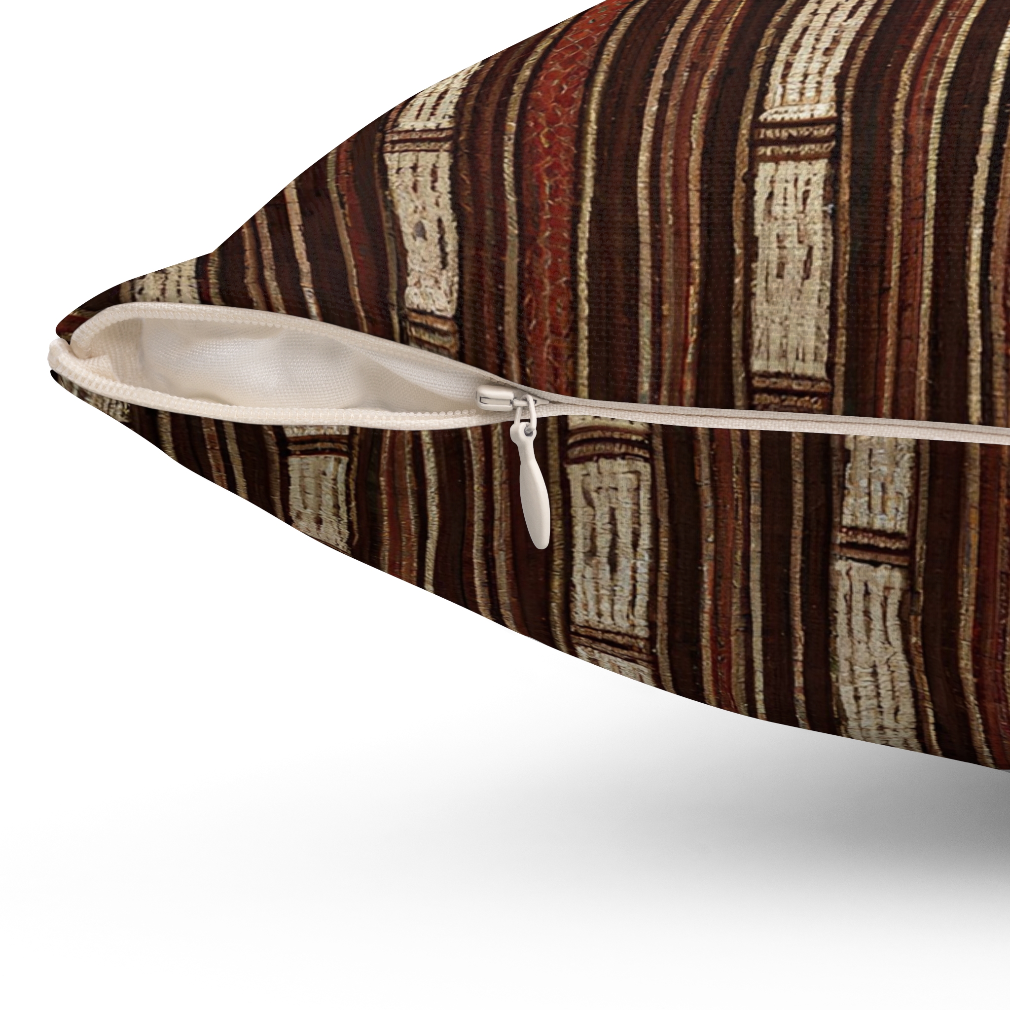 Sacred Threads: T'nalak Weave Cushion - Embrace Filipino Heritage Spun Polyester Square Pillow - Image 9