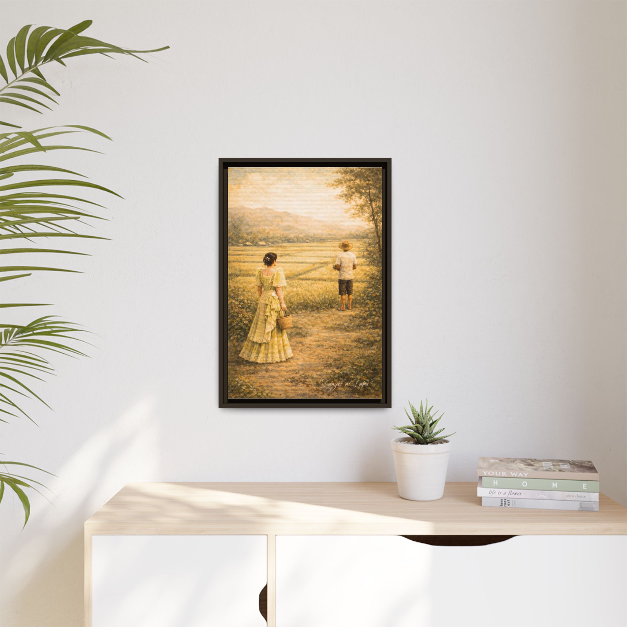 Langit at Lupa Matte Canvas Framed — Filipino Countryside Romance Wall Art Philippine Home Decor - Image 43