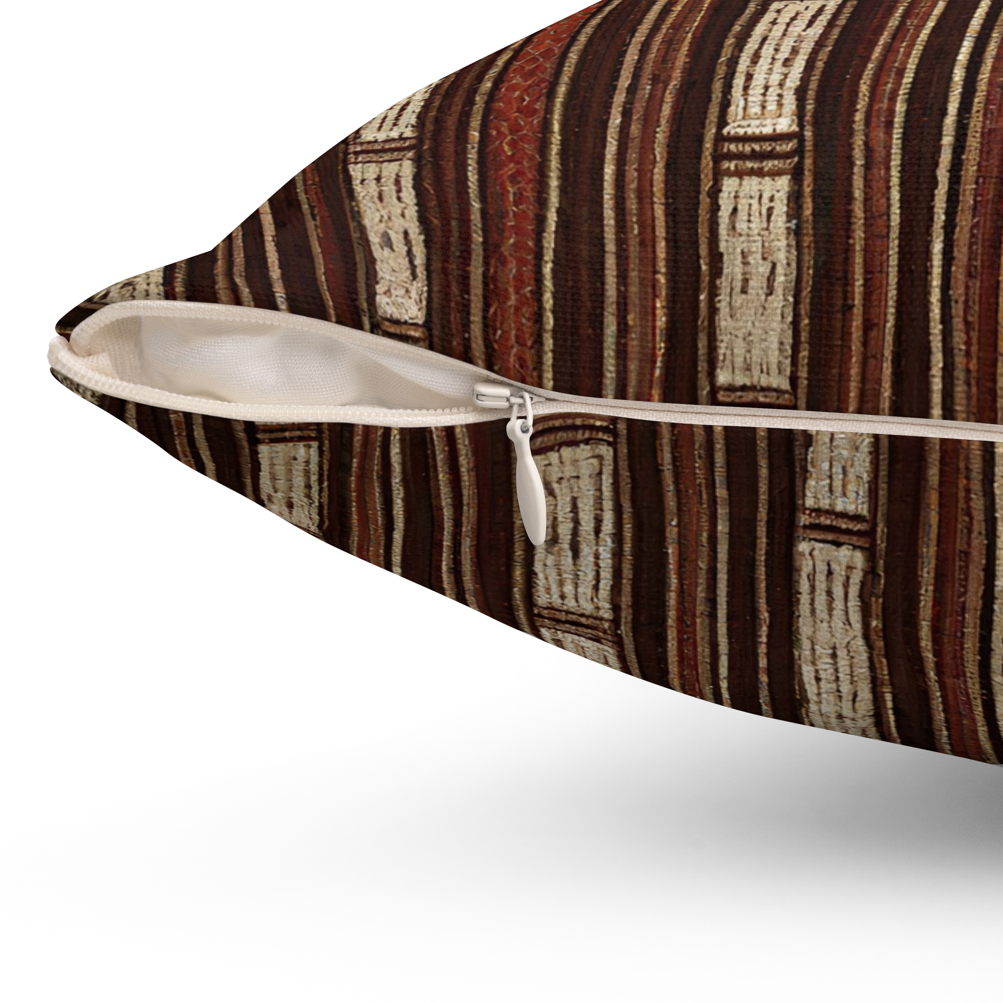 Sacred Threads: T'nalak Weave Cushion - Embrace Filipino Heritage Spun Polyester Square Pillow - Image 3