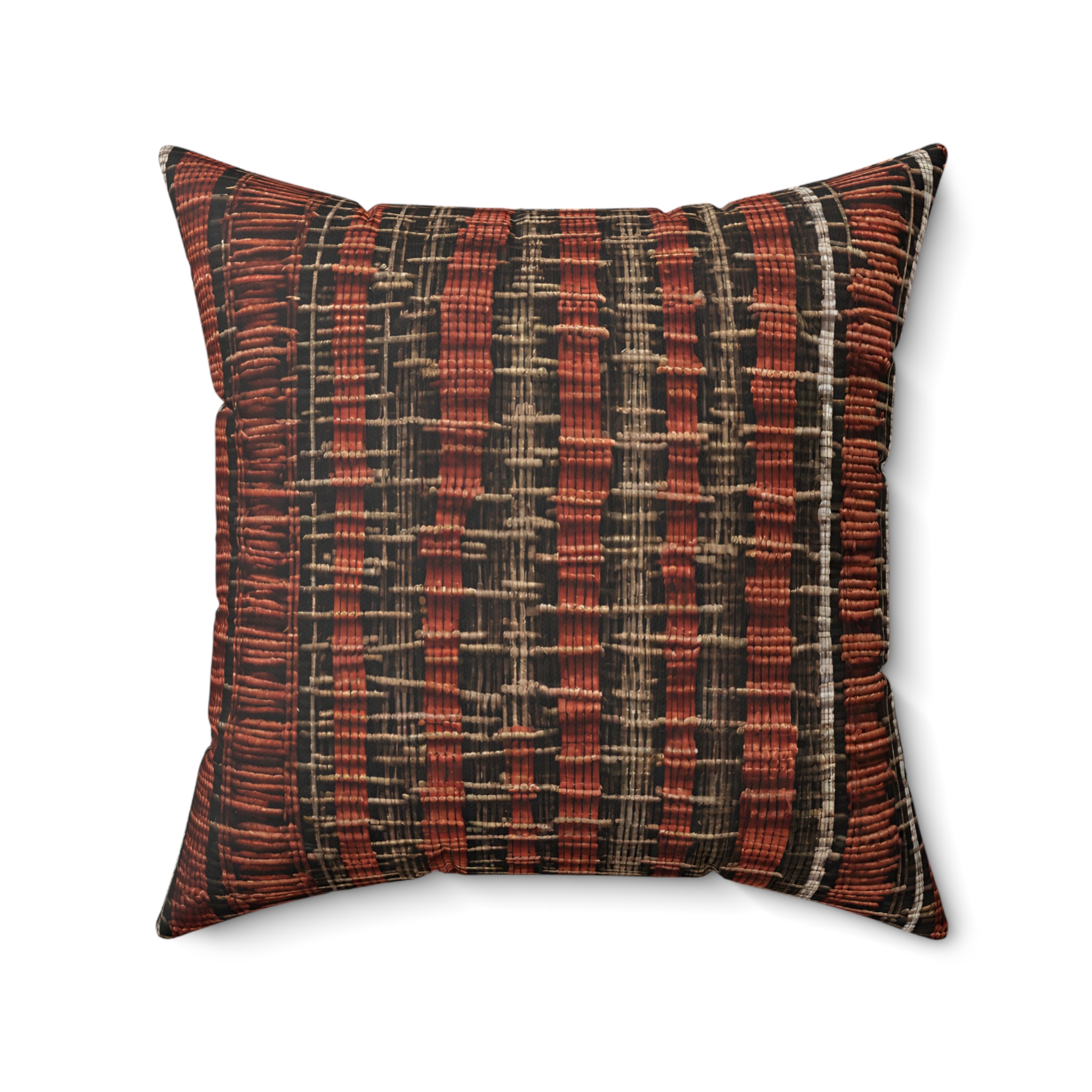T'nalak Treasures: Exquisite Filipino Weave Cushion Spun Polyester Square Pillow Philippine Home Decor - Image 8