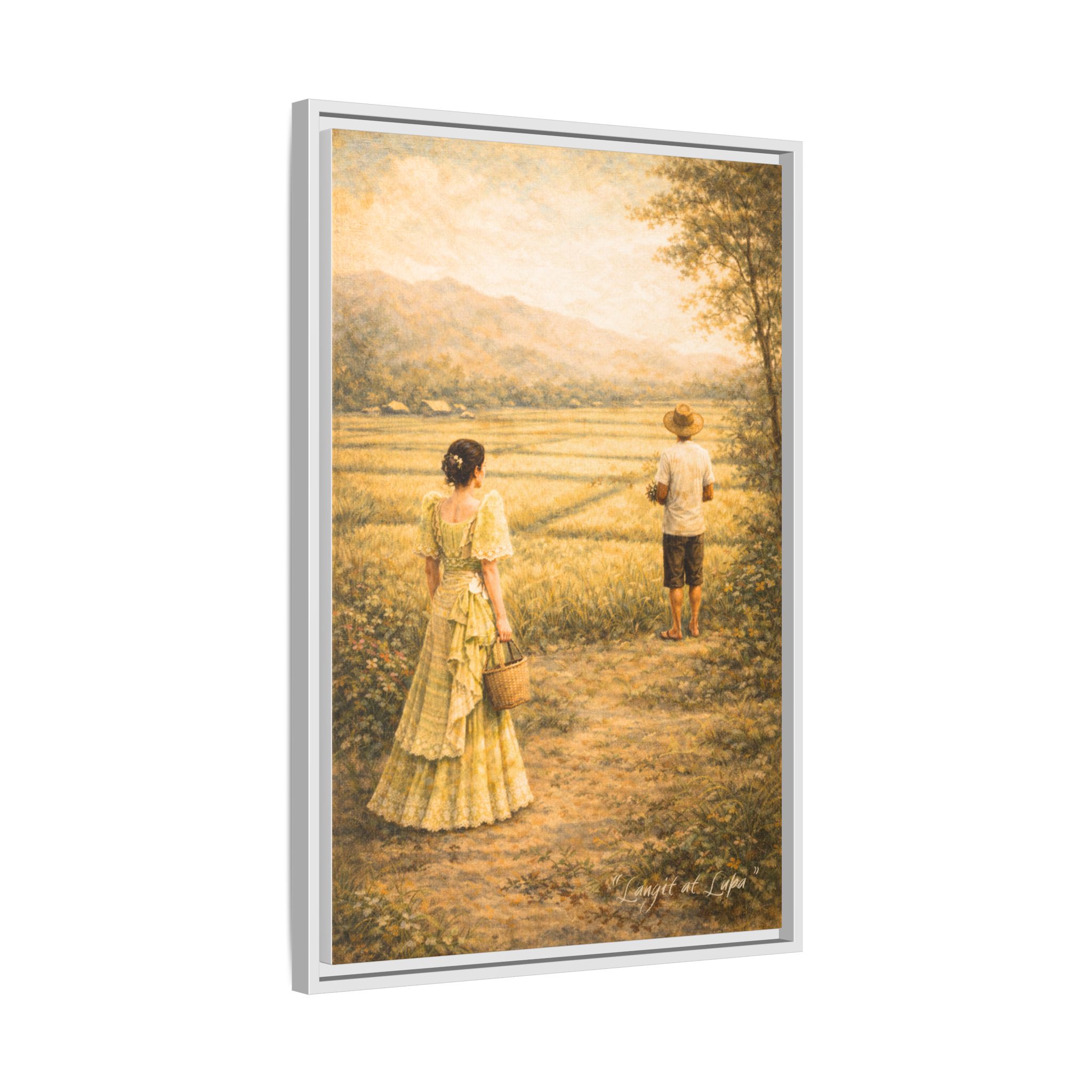 Langit at Lupa Matte Canvas Framed — Filipino Countryside Romance Wall Art Philippine Home Decor - Image 14