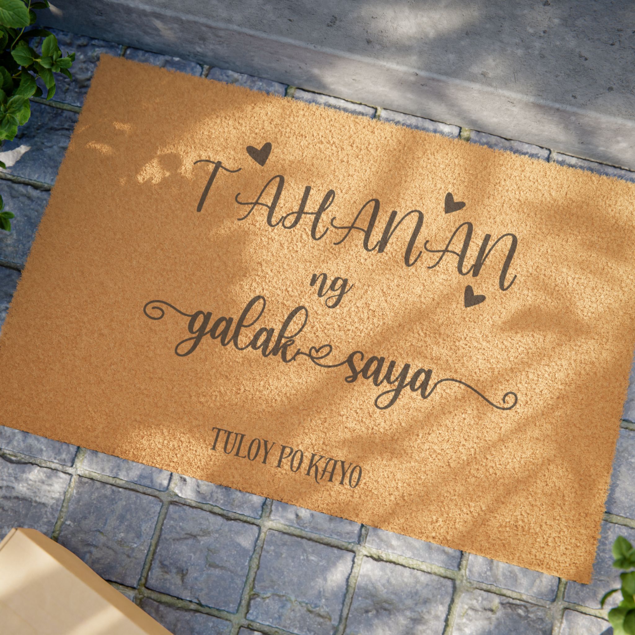 Filipino Welcome Doormat: "Tahanan ng Galak at Saya, Tuloy po Kayo" Coconut Fiber Coir Doormat Rug - Image 4