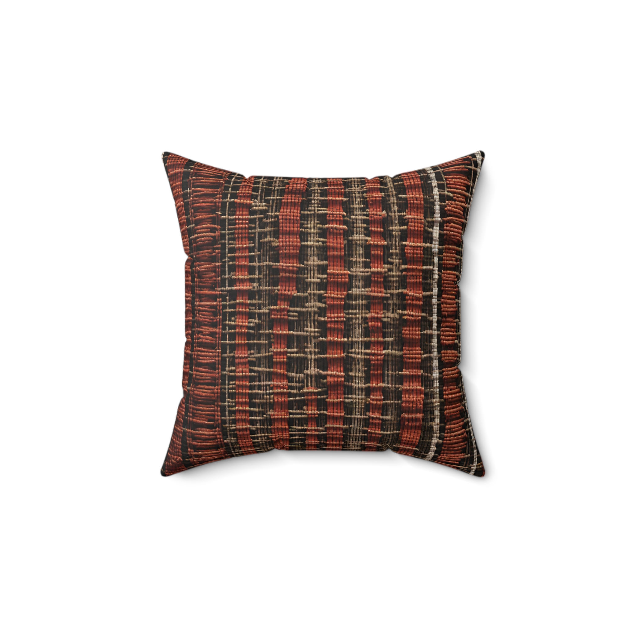 T'nalak Treasures: Exquisite Filipino Weave Cushion Spun Polyester Square Pillow Philippine Home Decor - Image 2