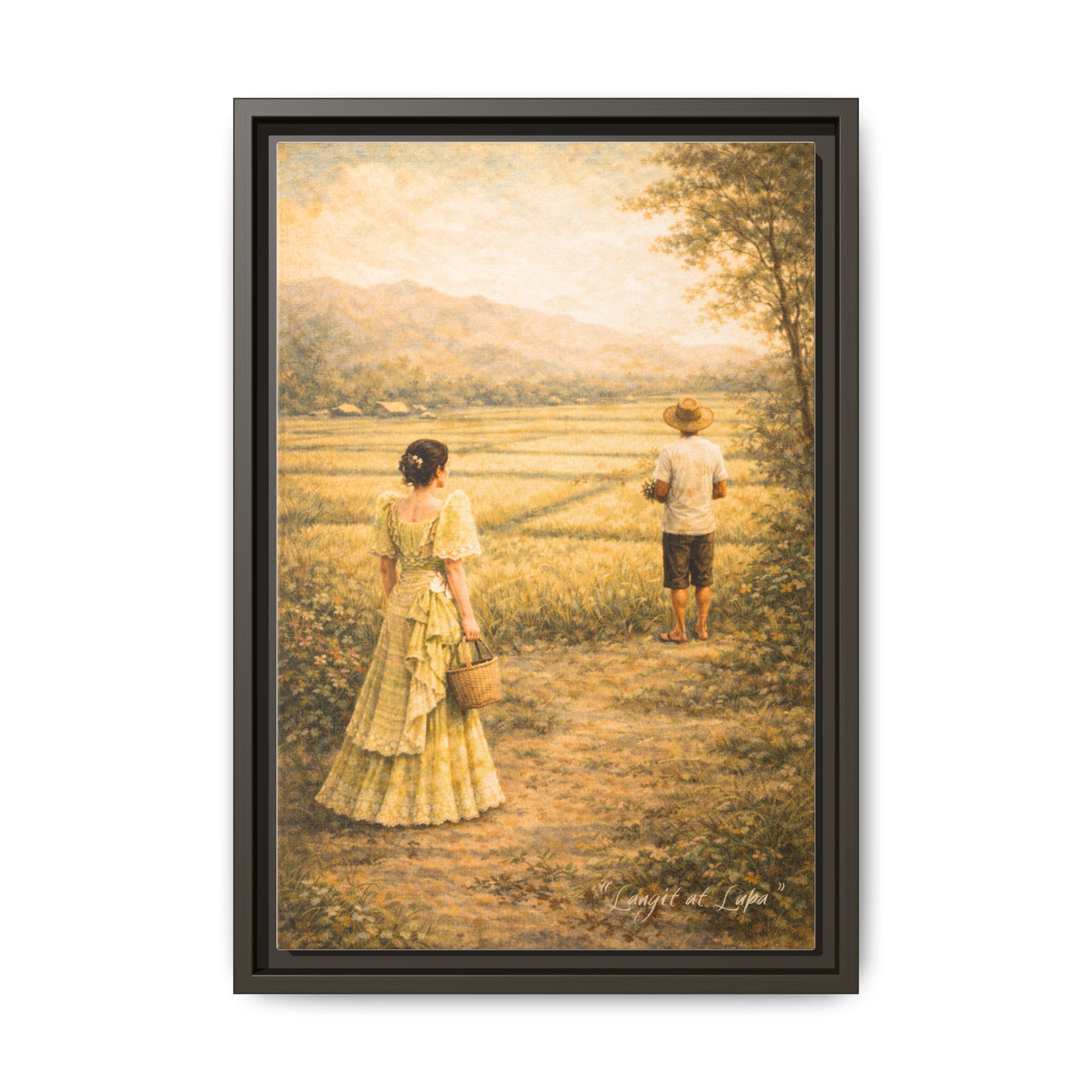 Langit at Lupa Matte Canvas Framed — Filipino Countryside Romance Wall Art Philippine Home Decor - Image 29