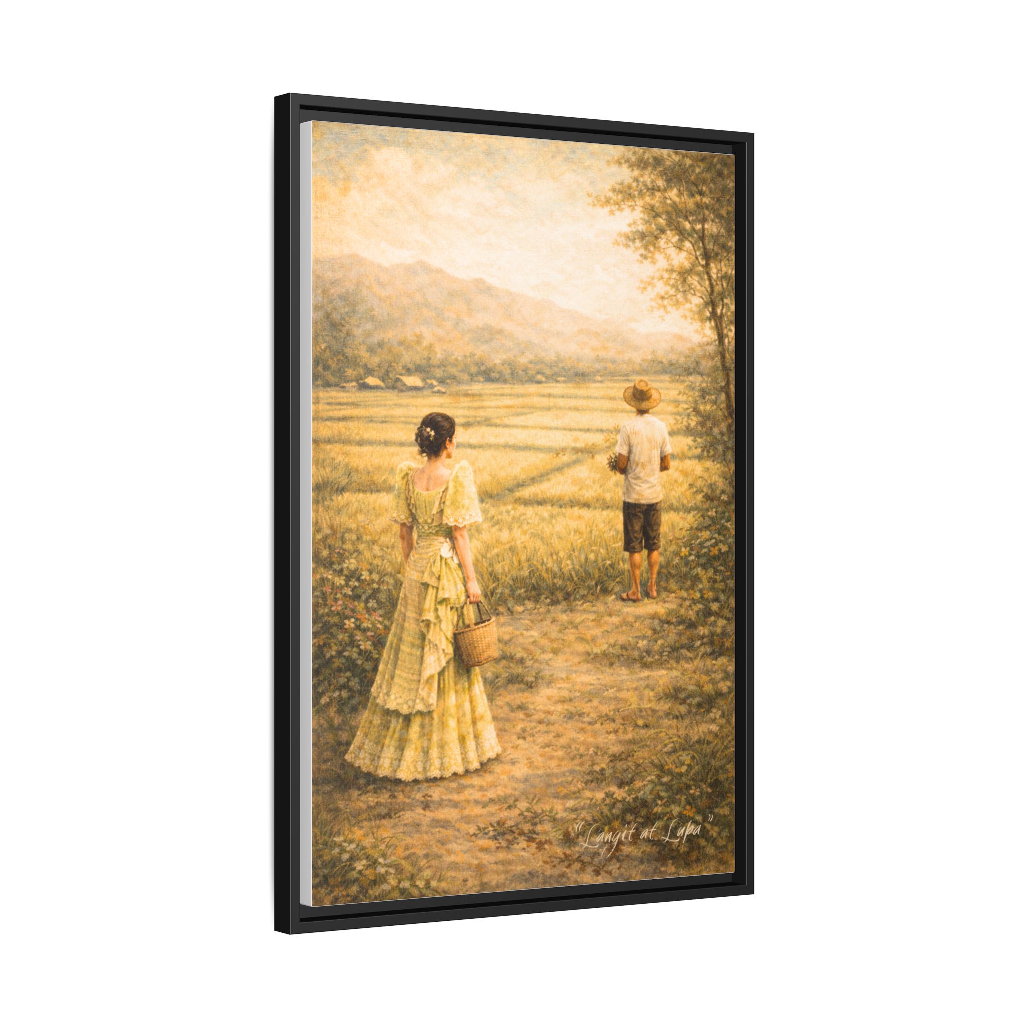 Langit at Lupa Matte Canvas Framed — Filipino Countryside Romance Wall Art Philippine Home Decor - Image 2