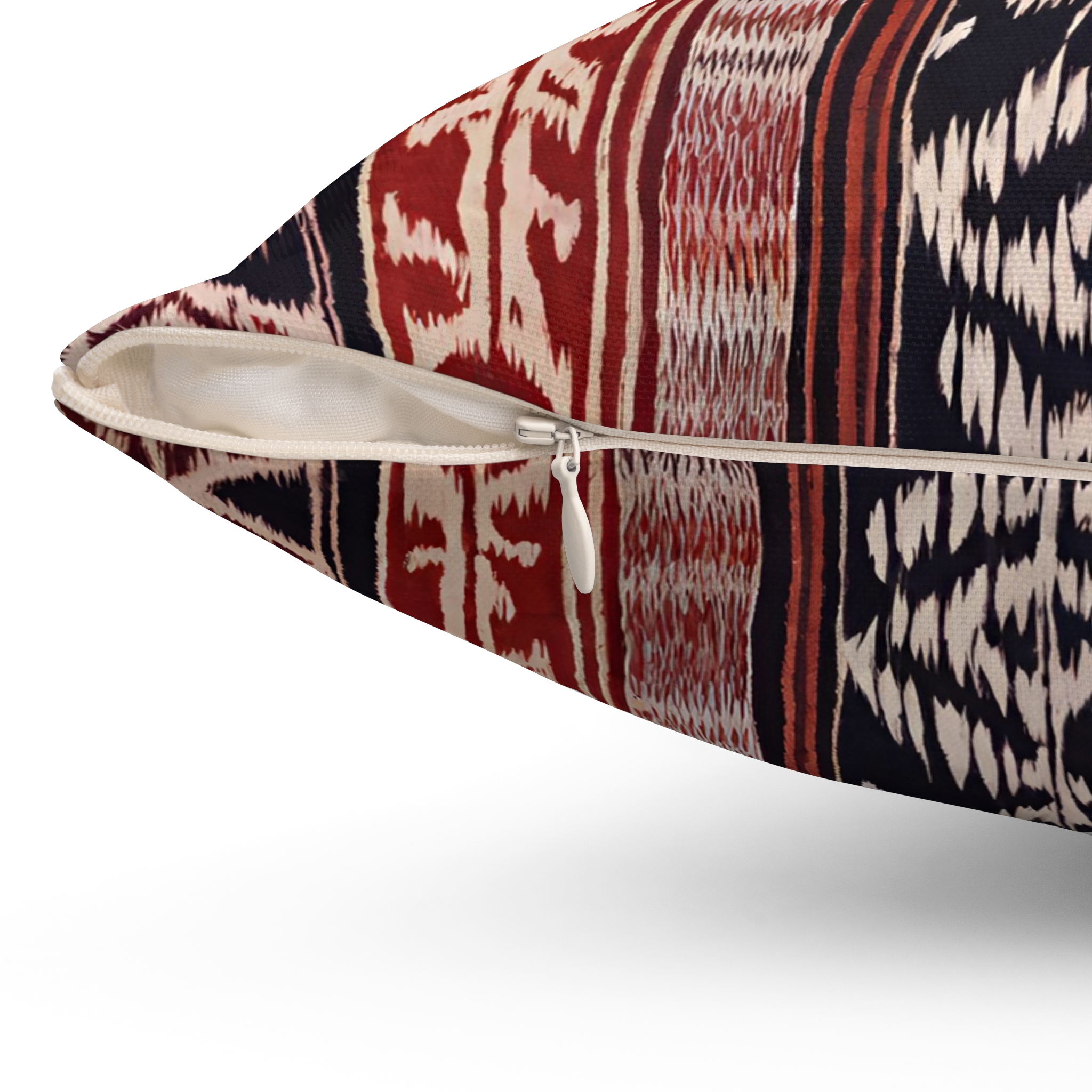Filipino Tribal Ethnic: Authentic Ikat Design Cushion - 100% Polyester Cover Spun Polyester Square Pillow - Image 6