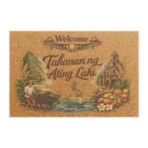 Filipino Welcome Doormat — “Welcome tahanan ng ating lahi” Housewarming Home Blessing