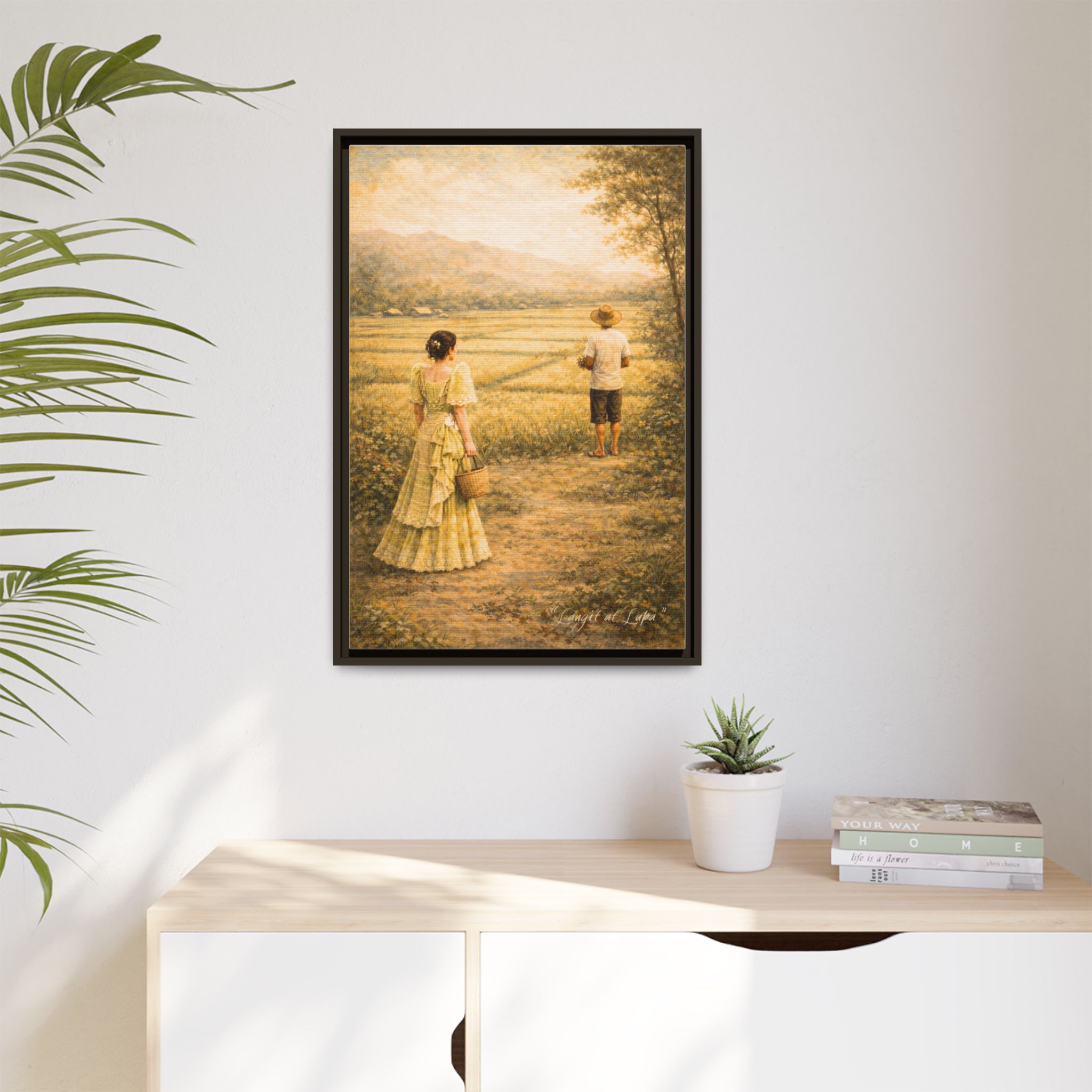 Langit at Lupa Matte Canvas Framed — Filipino Countryside Romance Wall Art Philippine Home Decor - Image 11