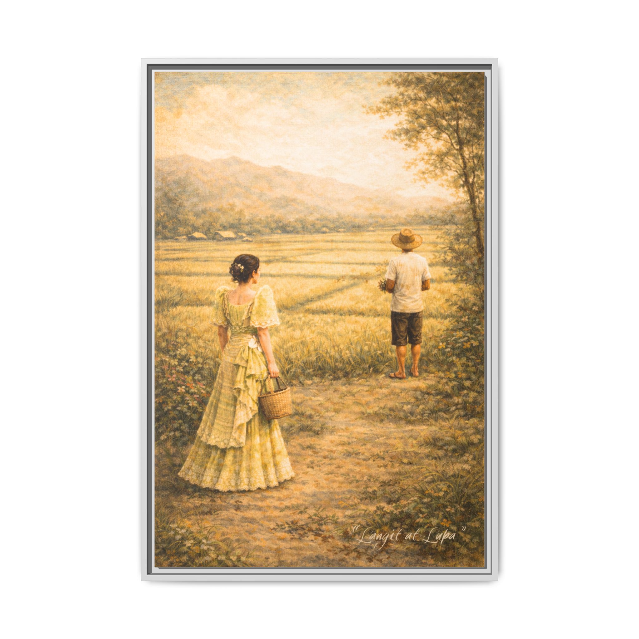 Langit at Lupa Matte Canvas Framed — Filipino Countryside Romance Wall Art Philippine Home Decor - Image 21