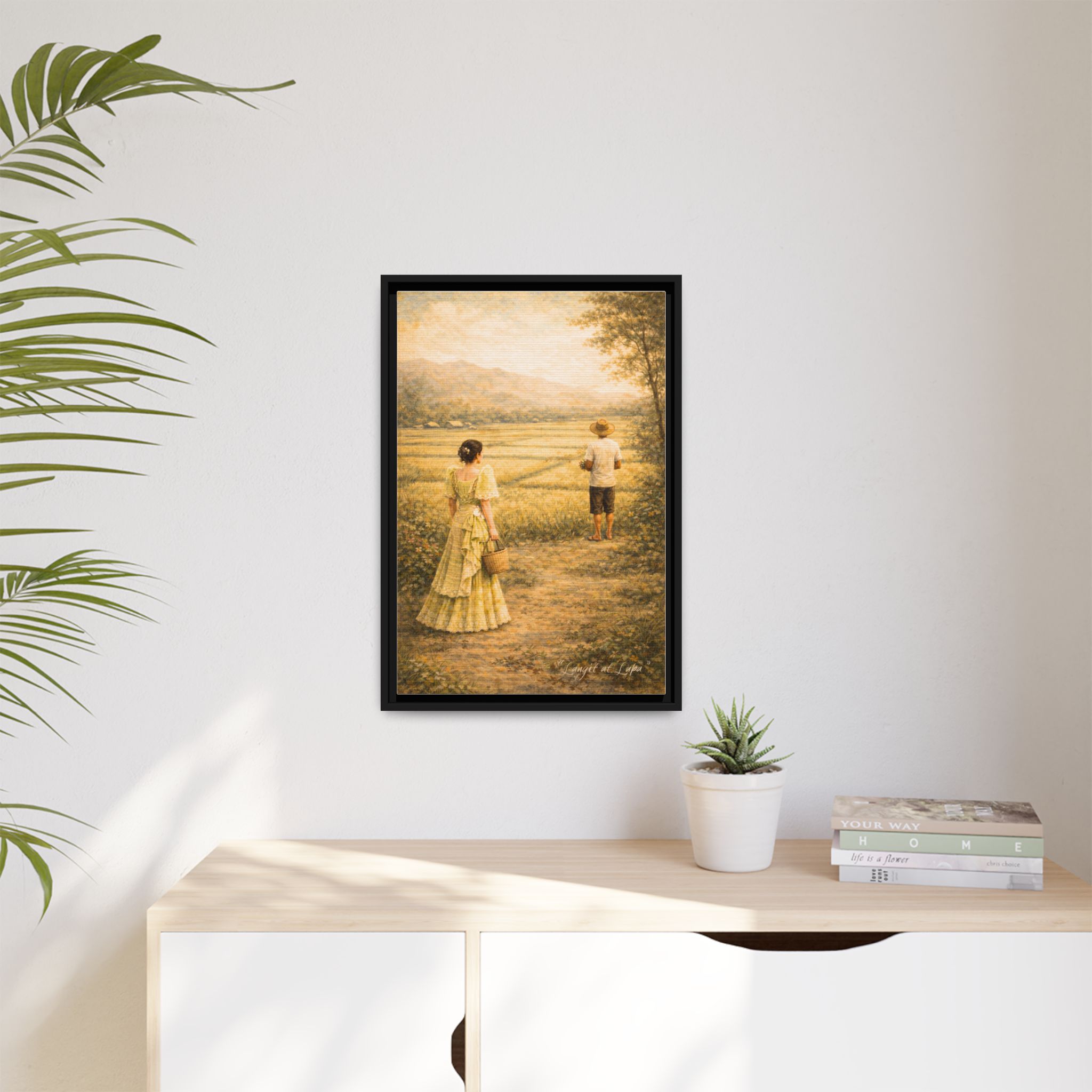 Langit at Lupa Matte Canvas Framed — Filipino Countryside Romance Wall Art Philippine Home Decor - Image 39