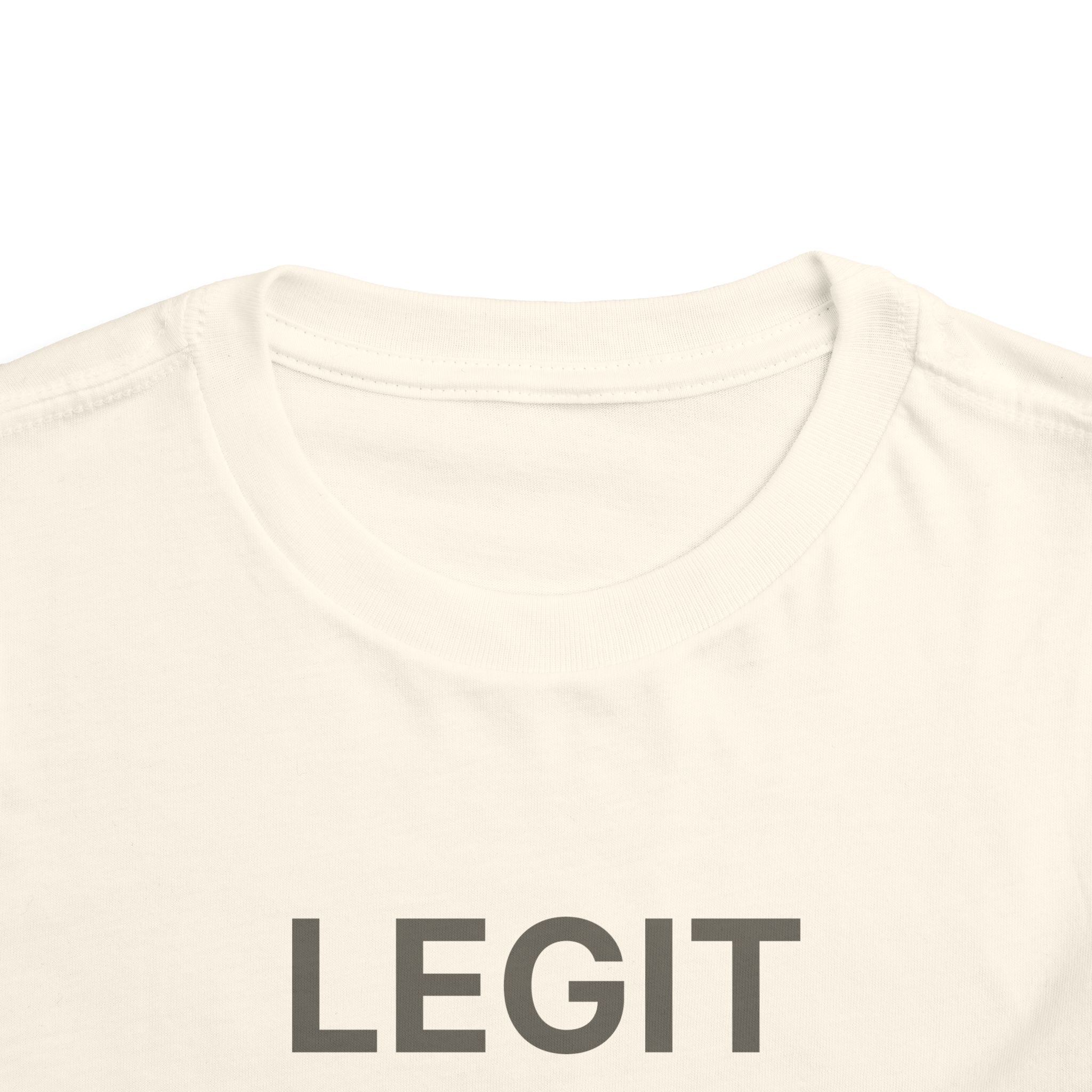 Toddler Tee "Legit Cute" - Funny Baby Shirt, Cute Infant Graphic Tee - Image 4