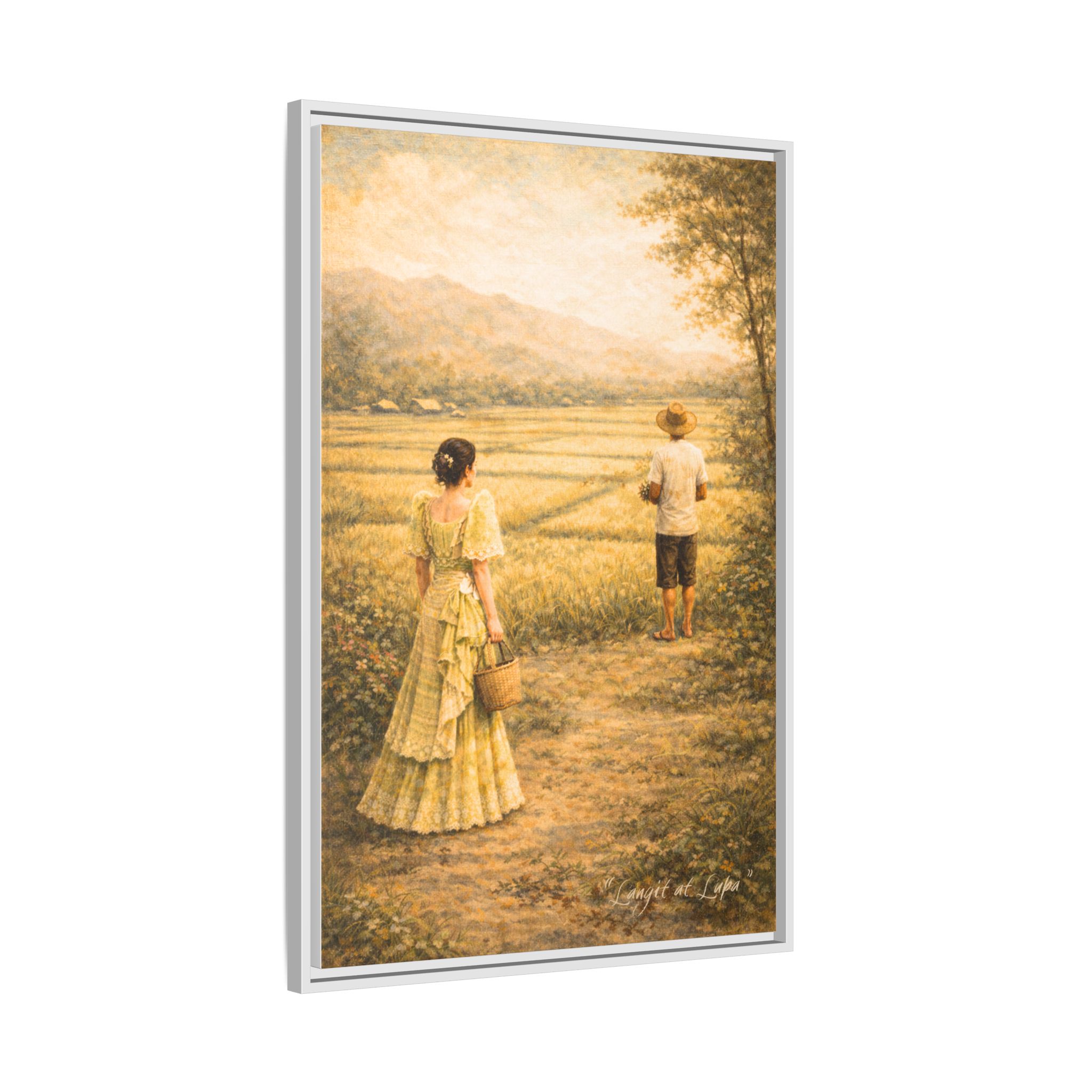 Langit at Lupa Matte Canvas Framed — Filipino Countryside Romance Wall Art Philippine Home Decor - Image 22