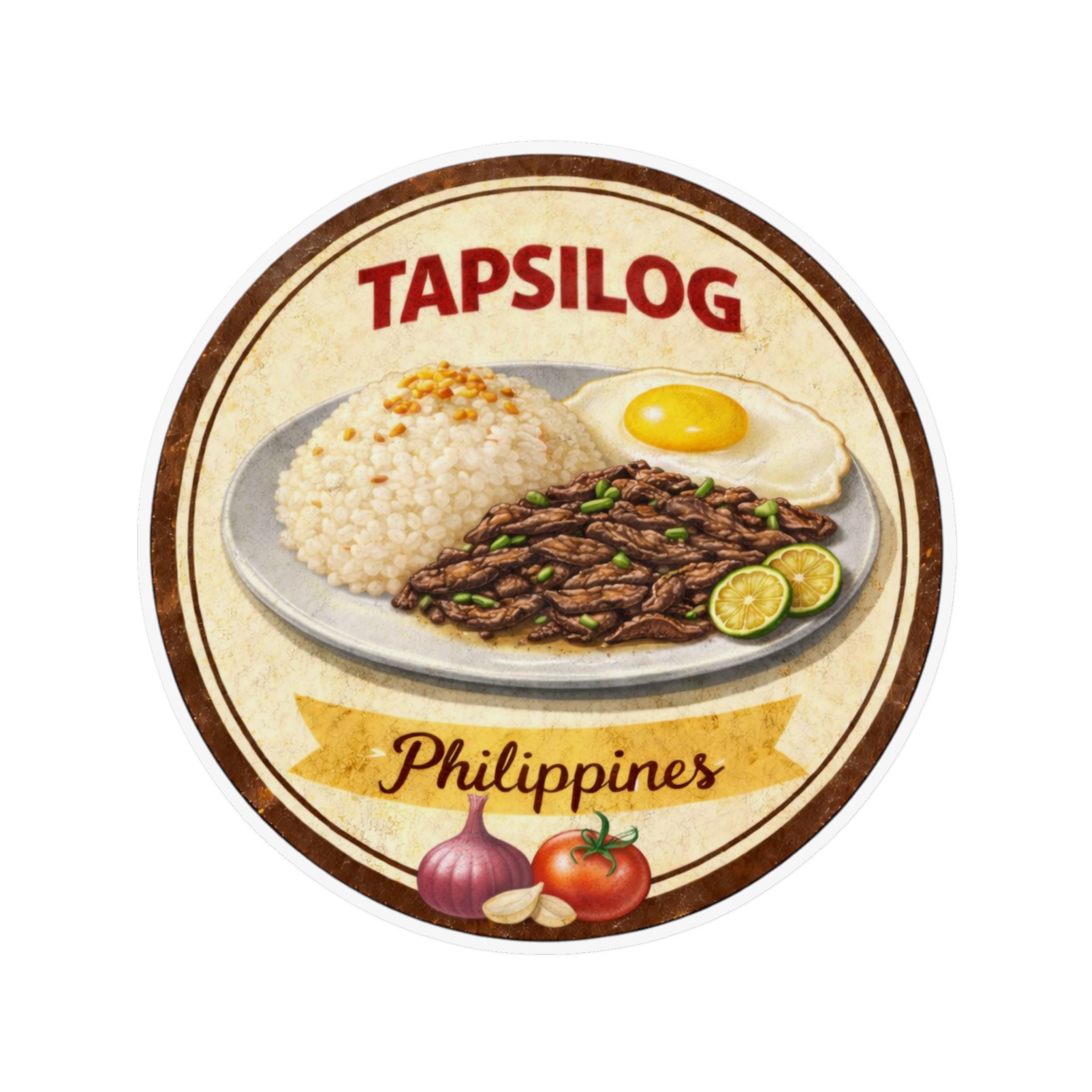 Tapsilog Filipino Breakfast Fridge Magnet — Philippine Kitchen Decor