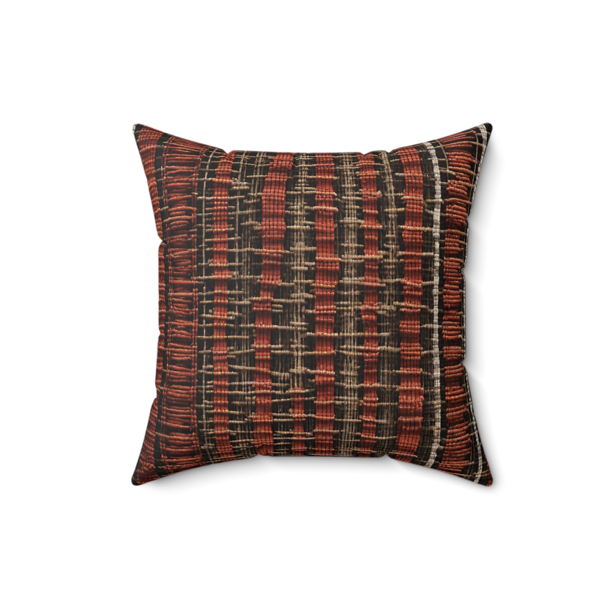 T'nalak Treasures: Exquisite Filipino Weave Cushion Spun Polyester Square Pillow Philippine Home Decor - Image 4