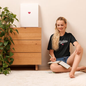 Maldita with a Heart Black Girls Women t-shirt